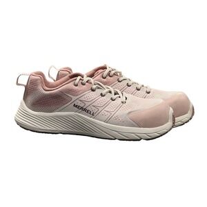 Merrell Moab Flight Carbon Fiber Work Shoes Womens 7.5 Pink Safety Composite Toe